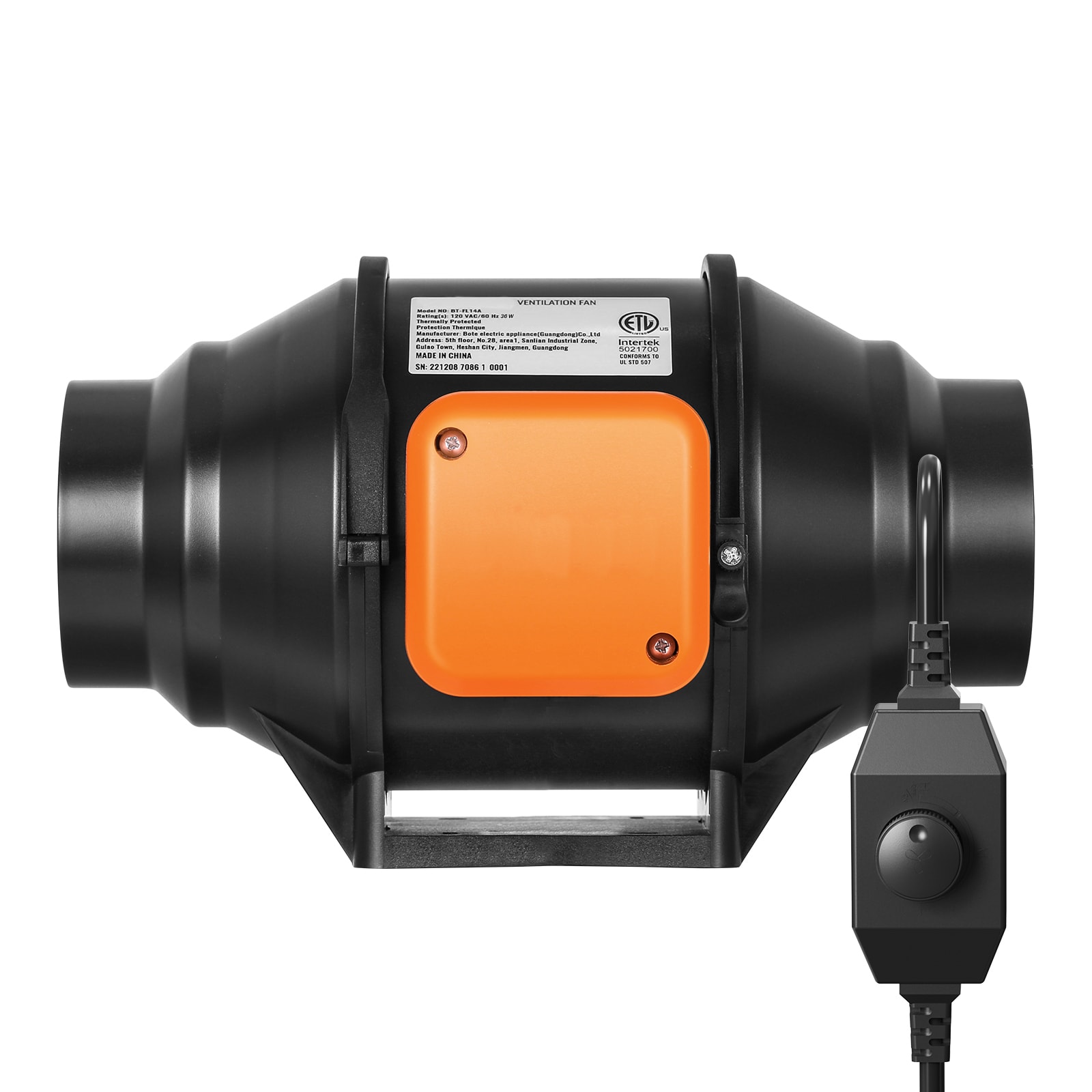 Inline Duct Fan With Variable Speed Control For Hvac Exhaust_voghion.com